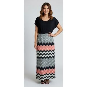 Design History Chevron Maxi Dress